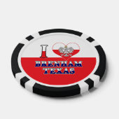 I Heart Love Brenham Texas Poker Chips (Enkel)