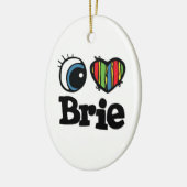 I Heart (Love) Brie Keramisch Ornament (Links)