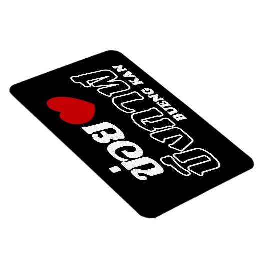 I Heart (Love) Bueng Kan, Isan, Thailand Magneet (Rechterzijde)