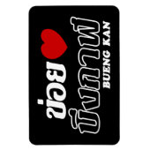 I Heart (Love) Bueng Kan, Isan, Thailand Magneet (Verticaal)