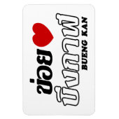 I Heart (Love) Bueng Kan, Isan, Thailand Magneet (Verticaal)