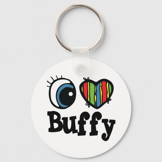 I Heart (Love) Buffy Sleutelhanger (Voorkant)