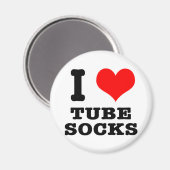 I HEART (LOVE) buissokken Magneet (Voorkant / Achterkant)