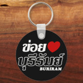 I Heart (Love) Buriram, Isan, Thailand Sleutelhanger (Voorkant)