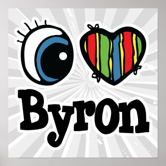 I Heart (Love) Byron Poster (Voorkant)