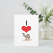 I Heart (Love) Camels Briefkaart (Staand voorkant)