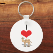 I Heart (Love) Camels Sleutelhanger (Voorkant)