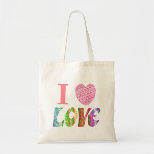 I Heart Love Canvas tas