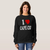 I Heart Love Cape Cod Travel Tourism Vacation Trui (Voorkant volledig)