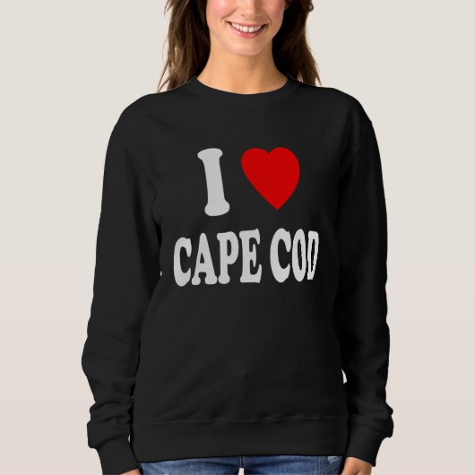 I Heart Love Cape Cod Travel Tourism Vacation Trui (Voorkant)