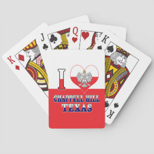 I Heart Love Chappell Hill Texas Pokerkaarten
