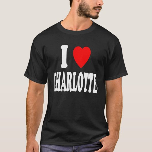 I Heart (Love) Charlotte Cute Matching Couple Spou T-shirt (Voorkant)