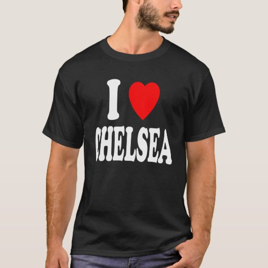 I Heart (Love) Chelsea Cute Matching Couple Spouse T-shirt (Voorkant)