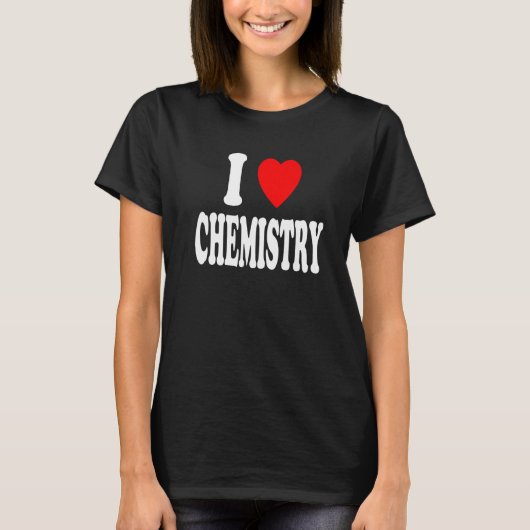 I Heart (Love) Chemistry Chemist Scientist Premium T-shirt (Voorkant)