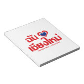 I Heart (Love) Chiang Mai ❤ Thailand Notitieblok (Schuin)