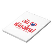 I Heart (Love) Chiang Mai ❤ Thailand Notitieblok (Linkerzijde)