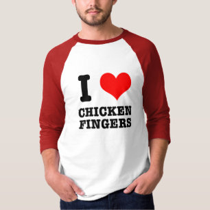 I HEART (LOVE) CHICKEN FINGERS T-SHIRT