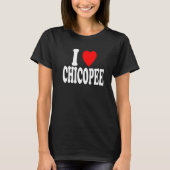 I Heart (Love) Chicopee Travel Tourism Destination T-shirt (Voorkant)