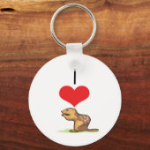 I Heart (Love) Chipmunks Sleutelhanger (Voorkant)