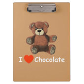 I Heart (Love) Chocolate Klembord (Voorkant)