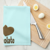 I Heart Love Chocolate Theedoek (Quarter Fold)
