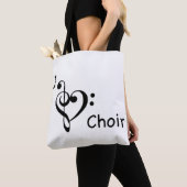 I Heart Love Choir Music Tote Bag (Dichtbij)