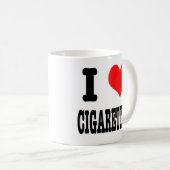 I HEART (LOVE) CIGARETTES KOFFIEMOK (Voorkant rechts)