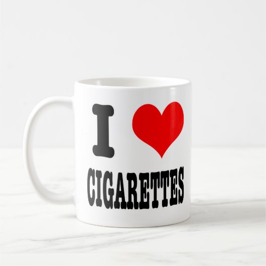 I HEART (LOVE) CIGARETTES KOFFIEMOK (Links)
