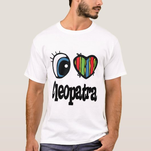 I Heart (Love) Cleopatra T-shirt (Voorkant)