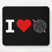 I Heart Love Crochet Muismat (Voorkant)