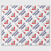 I Heart Love Dallas Texas Cadeaupapier (Vlak)