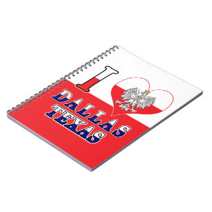 I Heart Love Dallas Texas Notitieboek