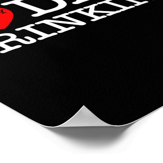 I Heart Love Day Drinking Party Funny Barbecue Fam Poster (Hoek)