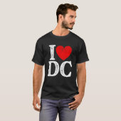 I Heart Love DC Washington DC Verdrietig Souvenir T-shirt (Voorkant volledig)