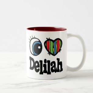 I Heart (Love) Delilah Tweekleurige Koffiemok