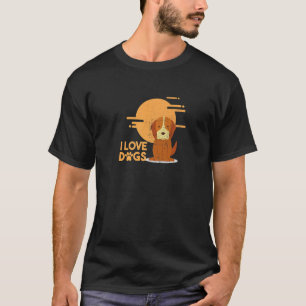 I Heart Love Dog Proud Pet Rescuer Dierenvriend T-shirt