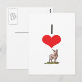 I Heart (Love) Donkeys Briefkaart (Voorkant / Achterkant)