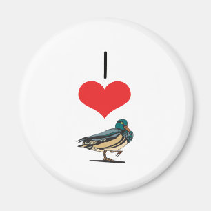 I Heart (Love) Ducks Magneet