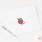 I Heart Love Earth Alien Sticker (Envelop)