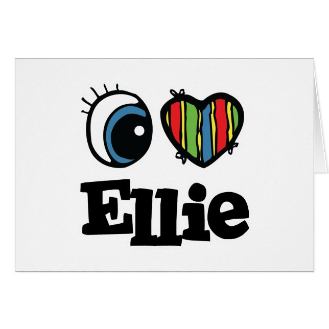 I Heart (Love) Ellie (Voorkant Horizontaal)
