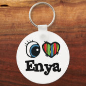 I Heart (Love) Enya Sleutelhanger (Voorkant)