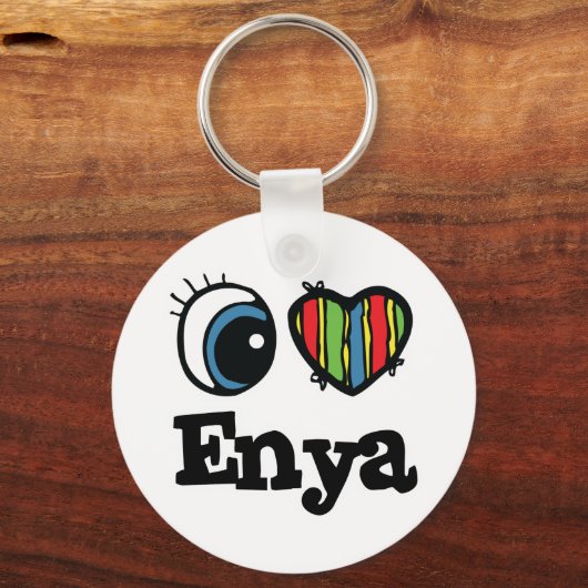 I Heart (Love) Enya Sleutelhanger (Voorkant)