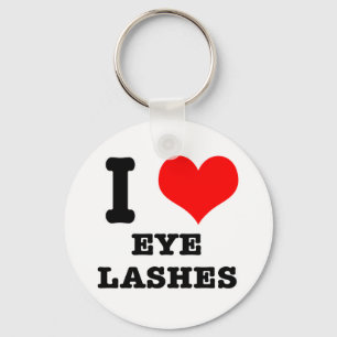 I HEART (LOVE) EYELASHES SLEUTELHANGER