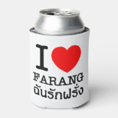 I Heart (Love) Farang Blikjeskoeler (Blikje Voorkant)