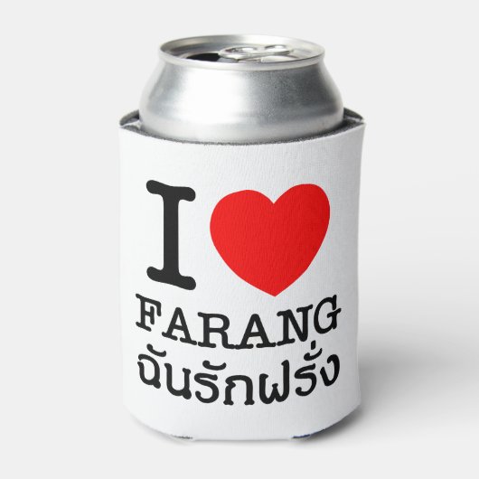I Heart (Love) Farang Blikjeskoeler (Blikje Voorkant)