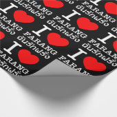 I Heart (Love) Farang Cadeaupapier (Hoek)
