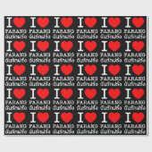 I Heart (Love) Farang Cadeaupapier (Vlak)