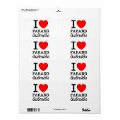 I Heart (Love) Farang Etiket (Full Sheet)