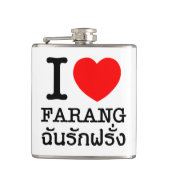 I Heart (Love) Farang Heupfles (Voorkant)