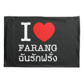 I Heart (Love) Farang Kussensloop (Achterkant)